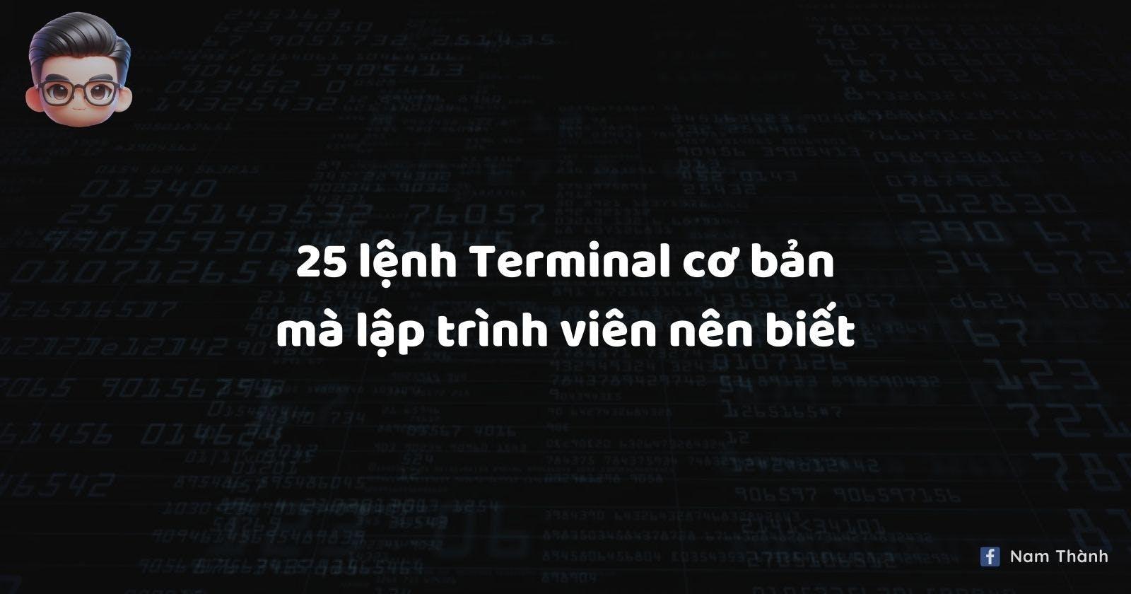 25 lệnh Terminal cơ bản mà lập trình viên nên biết